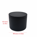 Latas redondas de 4oz y 8oz para velas - Envases metálicos para velas, té, dulces y regalos - Logotipo personalizado disponible