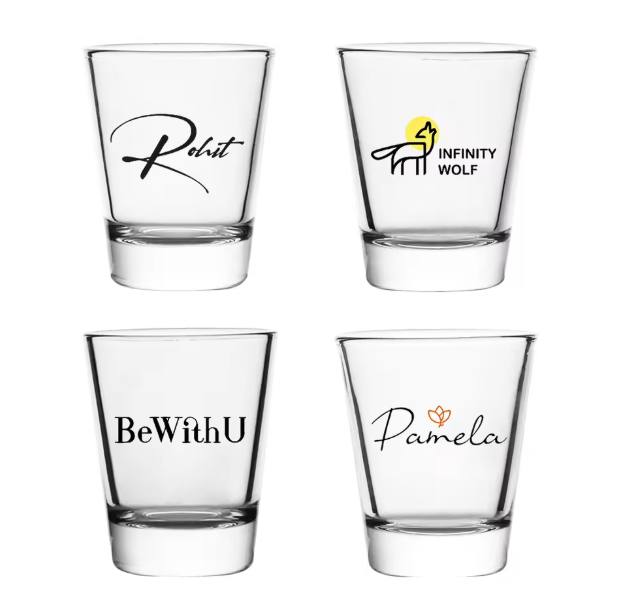 Vasos pequeños de 50 ml y 1,5 oz con logotipo personalizado, base pesada, diseño clásico, vaso de whisky de lujo, gran oferta.