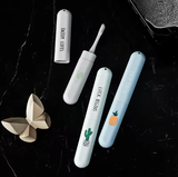 Estuche de viaje para cepillos de dientes de paja de trigo personalizado, contenedores para guardar cepillos de dientes.
