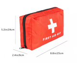 Customized Logo Waterproof Red Emergency Survival First-Aid Kit for Vehicles Roadside Assistance Survival Bag with Key Features