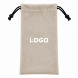 Custom Logo Velvet Drawstring Pouch for Sunglasses & Eyeglasses