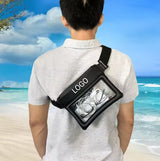 Bolsa de almacenamiento en seco de TPU de una pieza con logotipo personalizado, impermeable, para exteriores, subacuática, para teléfono móvil, para playa, logotipo personalizable.