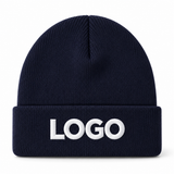 Custom Logo Winter Knit Beanie – Unisex Acrylic Warm Hat