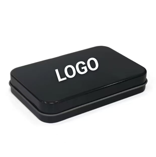 Promotional Square Food Packaging Packing Mint Tin Box Small Square,mini Hinged Tin Box,custom Logo Hinged Tin Box