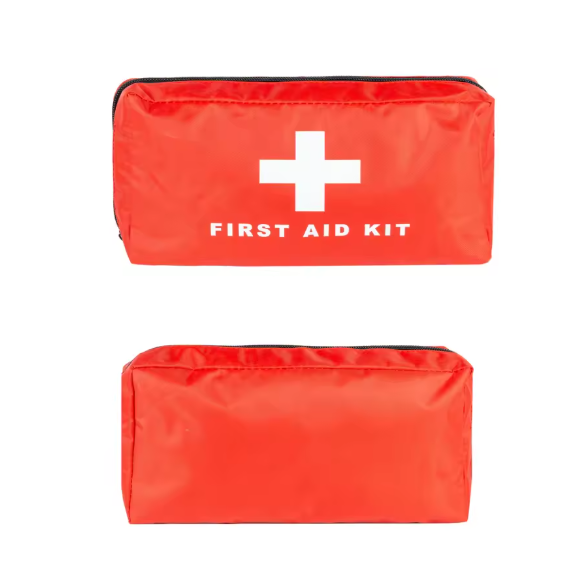 Customized Logo Waterproof Red Emergency Survival First-Aid Kit for Vehicles Roadside Assistance Survival Bag with Key Features