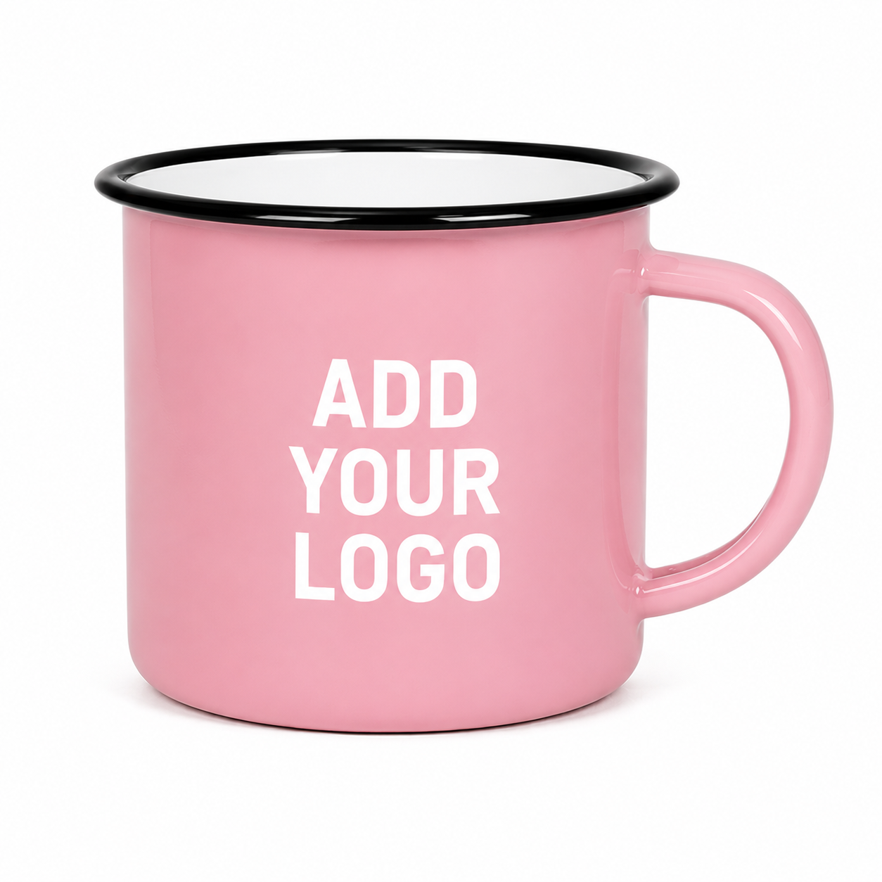 Custom Enamel Mug 12 oz – Vintage-Style Camp Cup with Custom Logo Printing