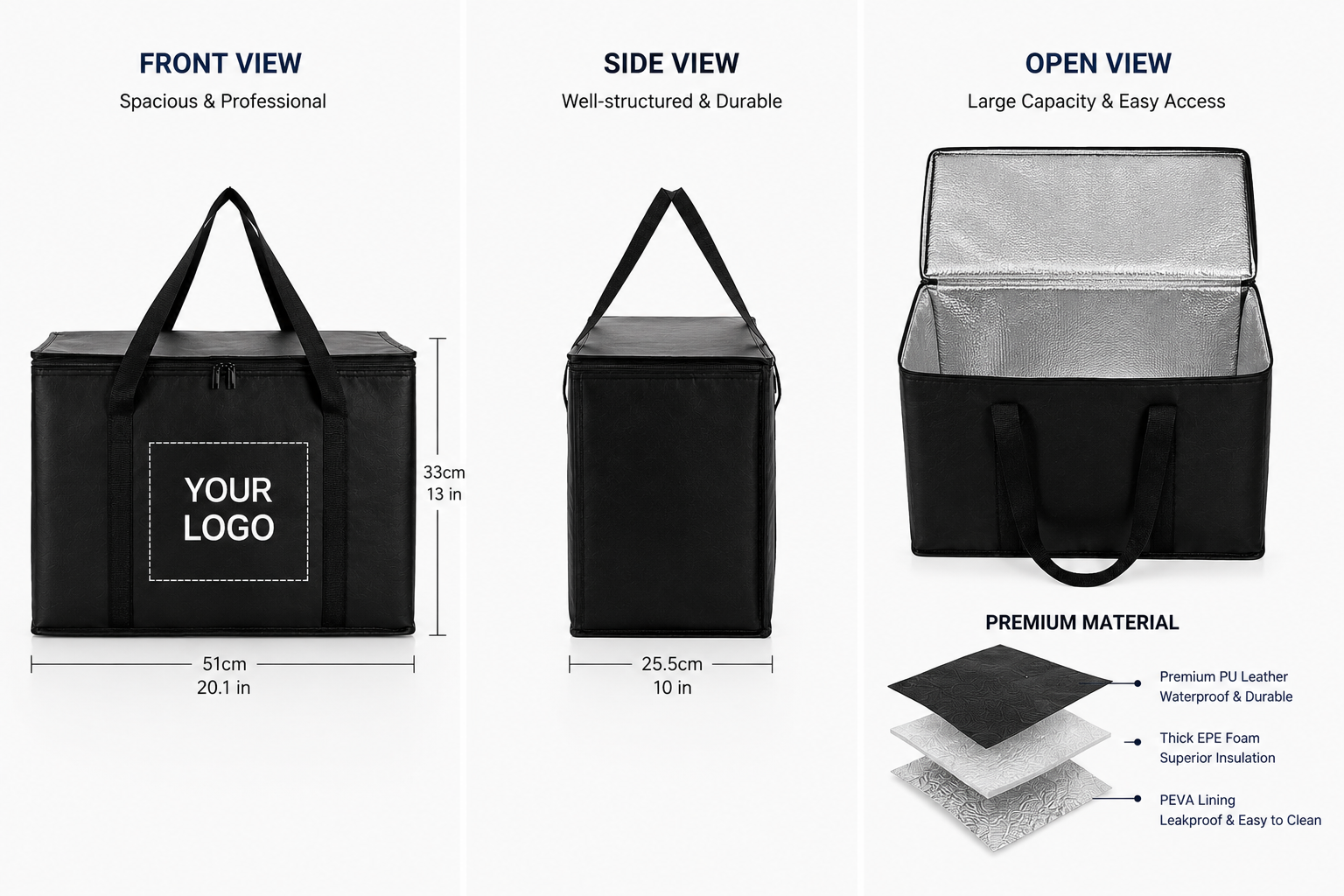 Bolsa isotérmica con logo personalizado