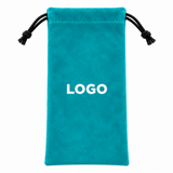 Custom Logo Velvet Drawstring Pouch for Sunglasses & Eyeglasses