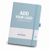 Custom Logo A5 PU Leather Notebook – Personalized Journal with Elastic Closure