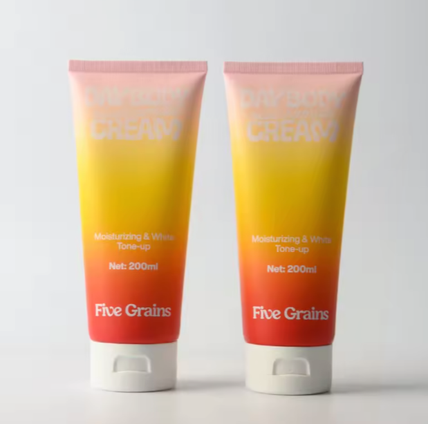 Pe Soft Tube 60ml Squeeze Empty Tubes for Skin Cream Custom Logo Tubes Plastic Gold Shiny Makeup Tools