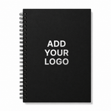 Custom Logo Spiral Notebook – Personalized Wire Bound Journal, 50 Sheets / 100 Pages, Lined Paper
