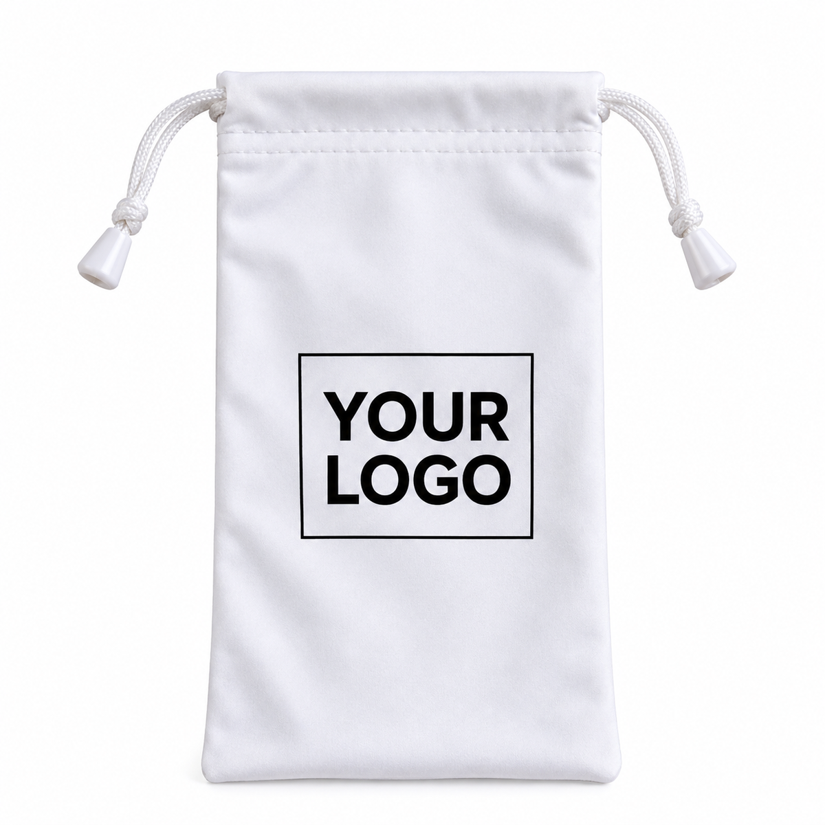 Custom Microfiber Eyeglass Pouch with Logo – Drawstring Glasses Case