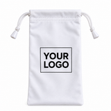 Custom Microfiber Eyeglass Pouch with Logo – Drawstring Glasses Case