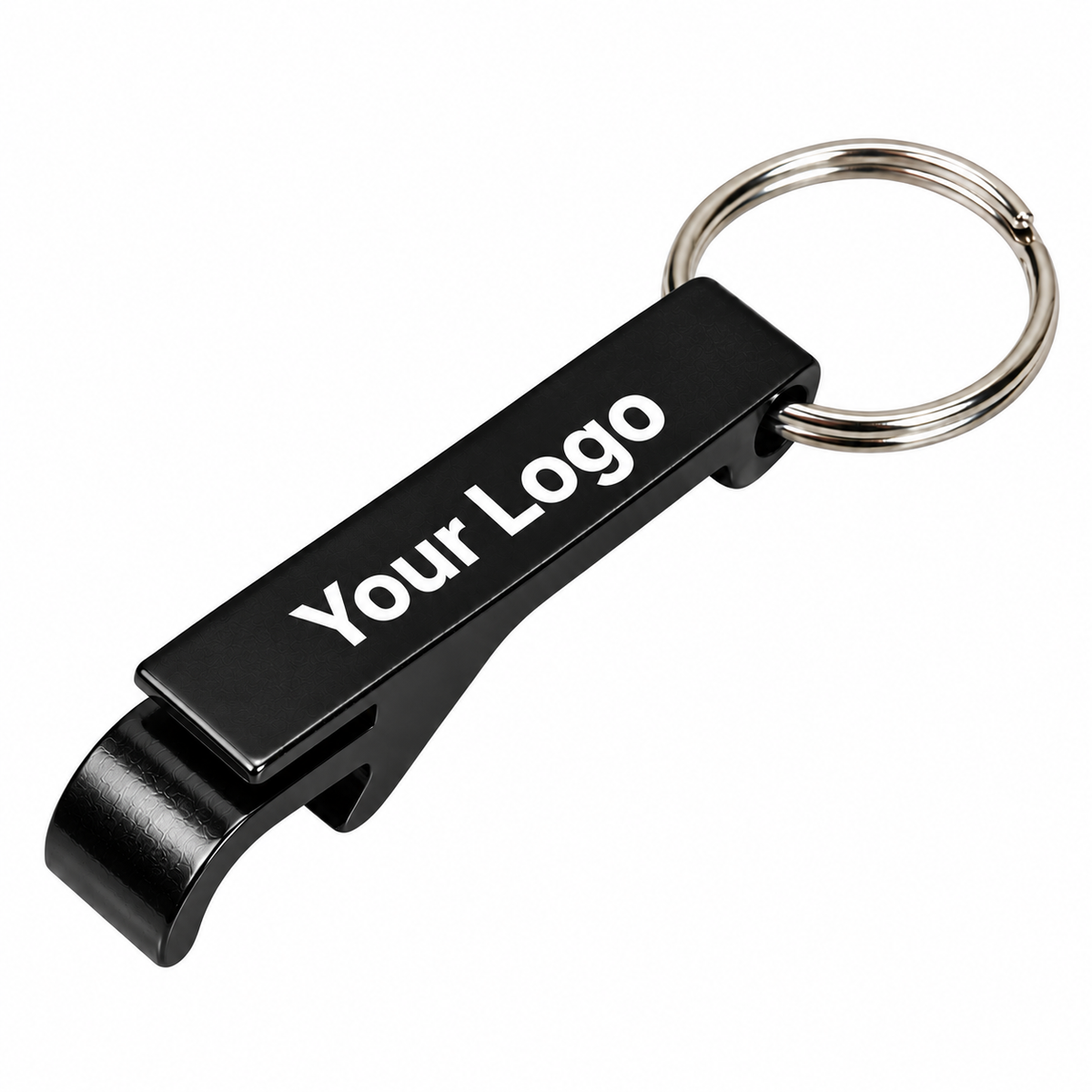 Llavero abridor de botellas de cerveza de aleación de aluminio multifuncional con impresión de logotipo personalizado para regalos