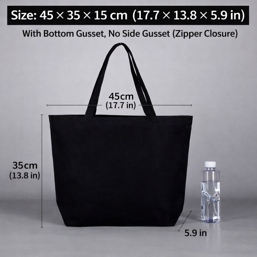 Bolsa de lona de algodón extra pesada con logotipo personalizado impreso para comestibles de mujer. Bolsas de mano resistentes.