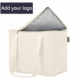 Bolsa nevera isotérmica grande con logotipo personalizado – Plegable para pícnic, almuerzo y entrega de alimentos