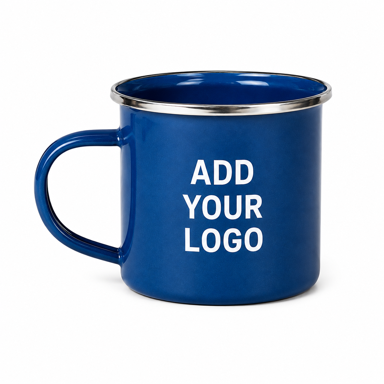 Custom 12 oz (350ml) Enamel Camp Mug – Durable Vintage-Style Camping Cup with Logo Printing