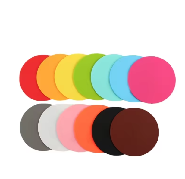 Customized  Design PVC Soft Rubber Coasters 3mm Thickness Cup Placemat Coffee Tea Drink Promotional Mats & Pads