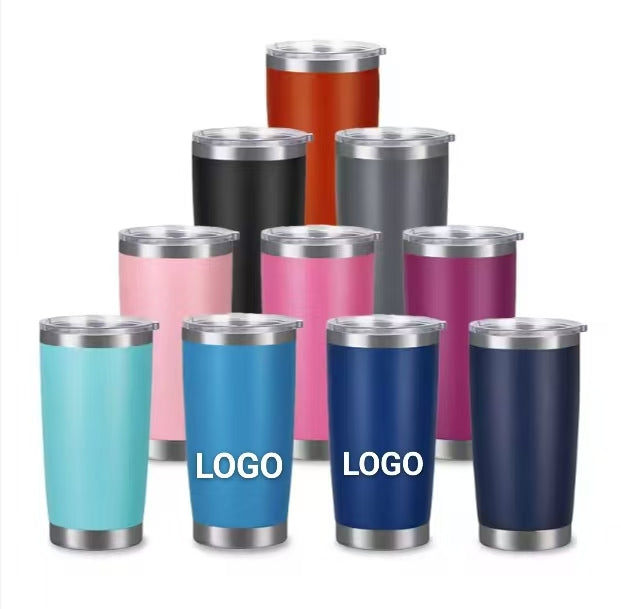 Custom logo 20oz Double Walled 18/8 Stainless Steel Vacuum Insulated Thermal Car Coffee Travel Mug