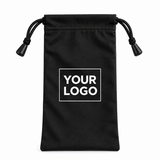 Custom Microfiber Eyeglass Pouch with Logo – Drawstring Glasses Case