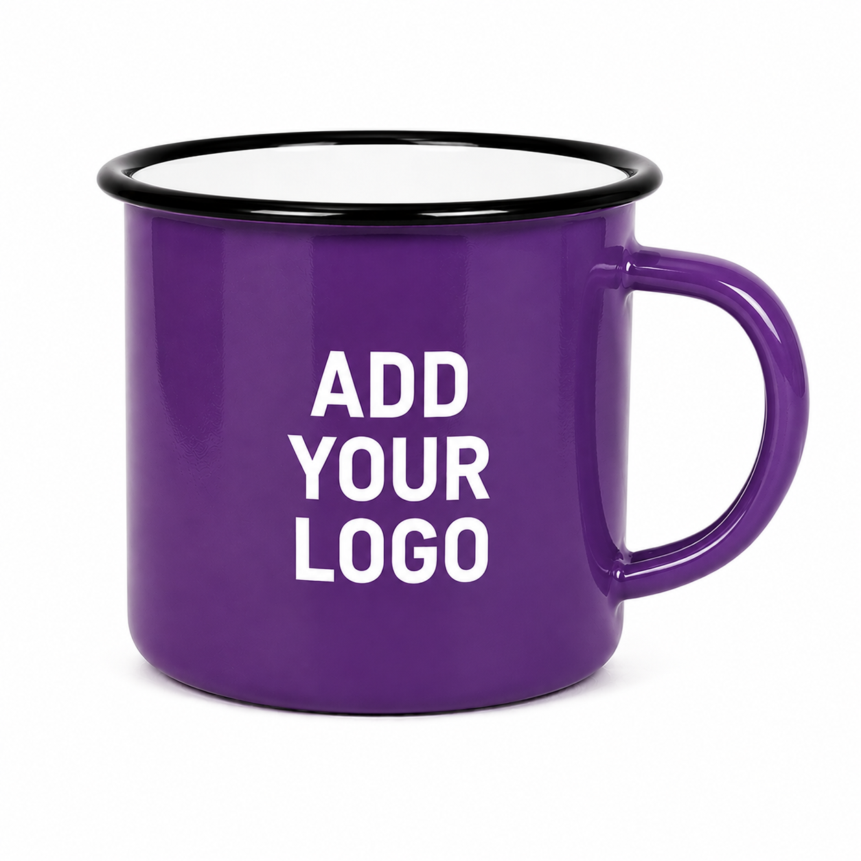 Custom Enamel Mug 12 oz – Vintage-Style Camp Cup with Custom Logo Printing