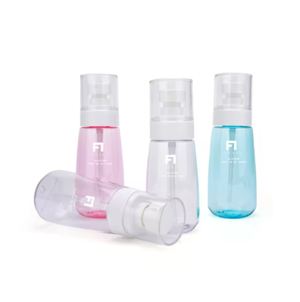 Custom Logo Wholesale 30ml 60ml 80ml 100ml  Portable Toner Sprayer Bottle Lotion Essence Pump Bottle for Travel Subpackage