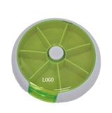 Custom Logo High Quality Portable Bling 7-Day Weekly Pill Organizer Box Modern Design PP Plastic Medicine Case for Medicine Storage