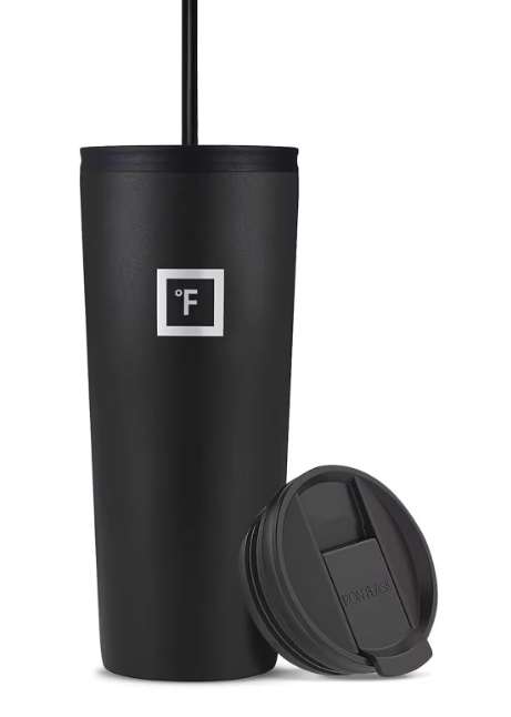 NEW 16oz  Stainless Steel Double Wall Vacuumed Tumbler Simple Cup with Straw for Coffee