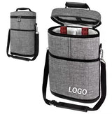 Bolsa térmica portátil para picnic, con aislamiento moderno, de tela Oxford, con capacidad de 15 litros, para vino y hielo, en color champán.