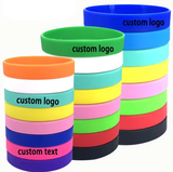 Customized Sports Silicone Bracelet Motivational Rubber Band Engrave Promotional Silicone Wristbands