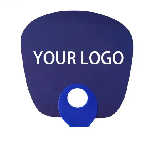 PP Plastic Hand Fan Custom Logo Printed Summer Fan Business Gift square hand Fan