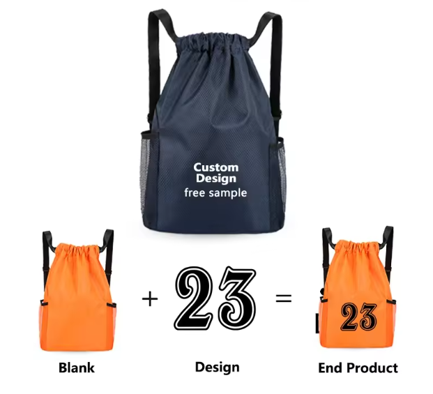 Mochila de deporte con cordón y logotipo personalizado – Bolsa de gimnasio de gran capacidad para entrenamiento