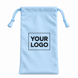 Custom Microfiber Eyeglass Pouch with Logo – Drawstring Glasses Case