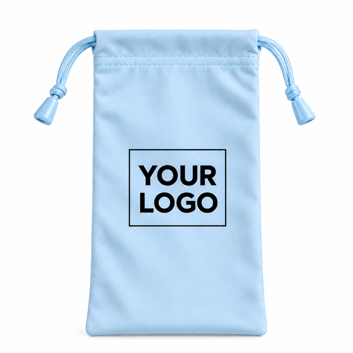 Custom Microfiber Eyeglass Pouch with Logo – Drawstring Glasses Case