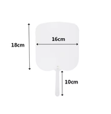 Custom Logo Summer Handheld Square Fan Double-Sided Sublimation PET Plastic Heat Transfer Blank Fans