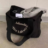 Bolsa de lona grande promocional personalizada, duradera, para compras de comestibles, con impresión de logotipo.
