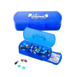 Custom Logo Popular Pharmacy Gift Plastic 2 in 1 Pill Box 3 Compartments and Bandage Dispenser