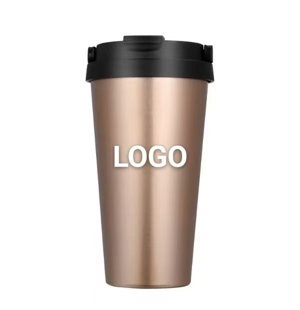Custom 17oz Fashionable 304/201 Stainless Steel Insulated Cup Silk Screen Printed Modern Portable Business Gift for Coffee