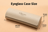 Custom Logo Premium Leather Cylindrical Eyeglass Case – Luxury Hard Case for Sunglasses & Prescription Glasses
