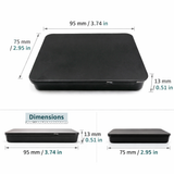 Caja de hojalata deslizable con cerradura – Lata de metal para caramelos de menta/pastillas
