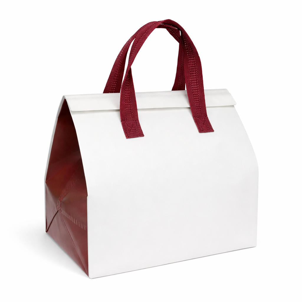 Custom Insulated Takeaway Bags with Aluminum Foil Lining – Non-Woven Food Delivery Bags for Restaurant & Beverage Packaging