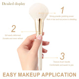 NATURE BROWN Makeup Brush Gift Set 14Pcs Professional Makeup Brush Premium Synthetic Kabuki Brush Set for Your Face