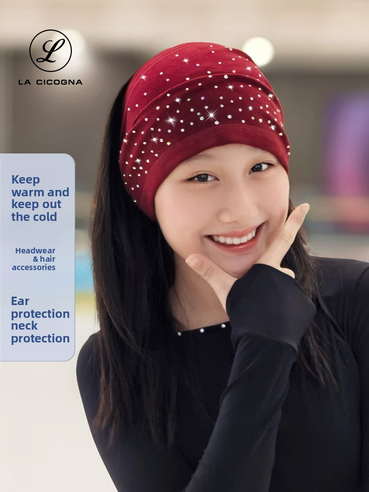 Warm Head Cover Women Autumn Winter Ear Neck Protection High Elastic Silk/Cotton Headband Children Girls