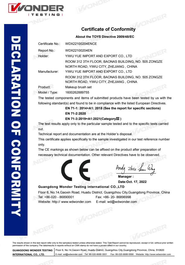 New Color Makeup Brush 6pcs Set Multifunctional Portable Box Makeup Brush Eye Beauty Tool Set