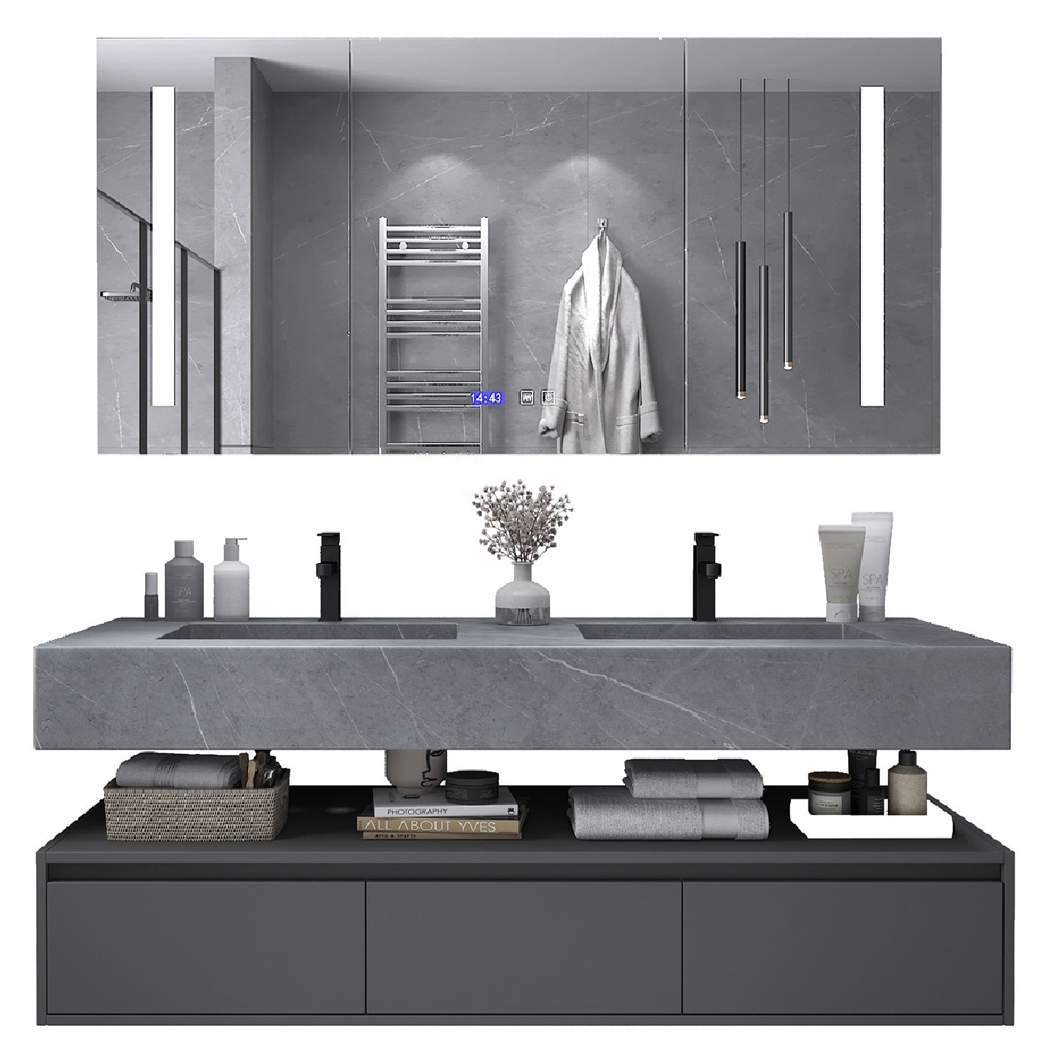 Vitrina de perfumes Elevate, estilo palacio, de alta calidad, personalizada para tiendas minoristas.