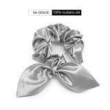 Wholesale Spot rabbit ear silk scrunchie 3.5cm hair accessories 22 momme silk hair band