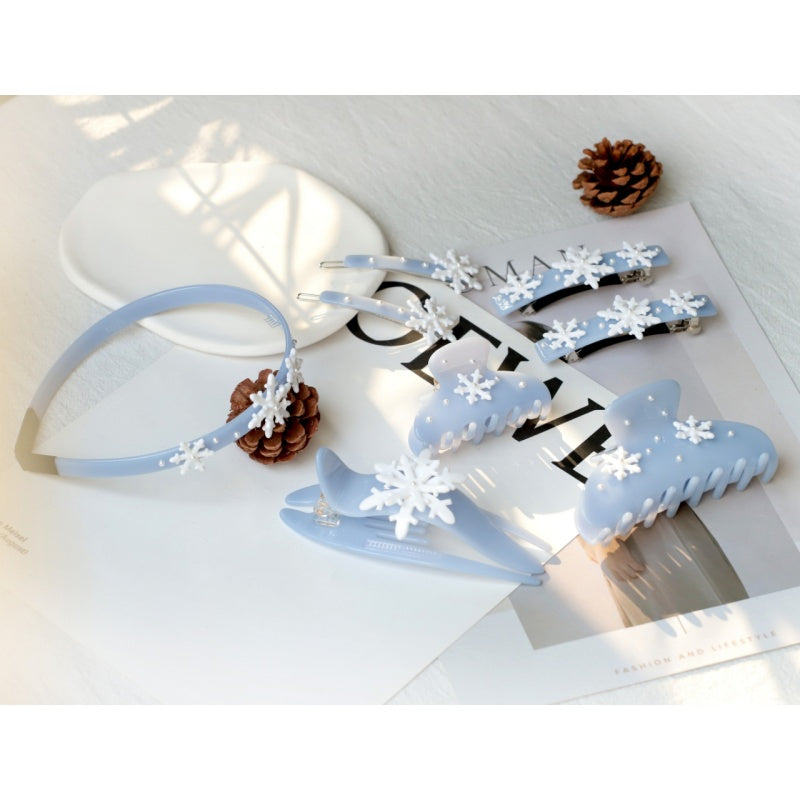 Four-piece Acetate Rhinestone Inlay Hair Accessories Kits with Headbands Hair Claws