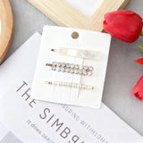 Korean Fashion Pearl Rhinestone Shining Hair Clip Luxurious Hair Accessories for Girls and Homo Sapiens Wedding Accessories