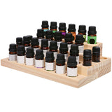 Organizador de exhibición de aceites esenciales de madera para aromaterapia moderno con soporte circular para estuche de belleza