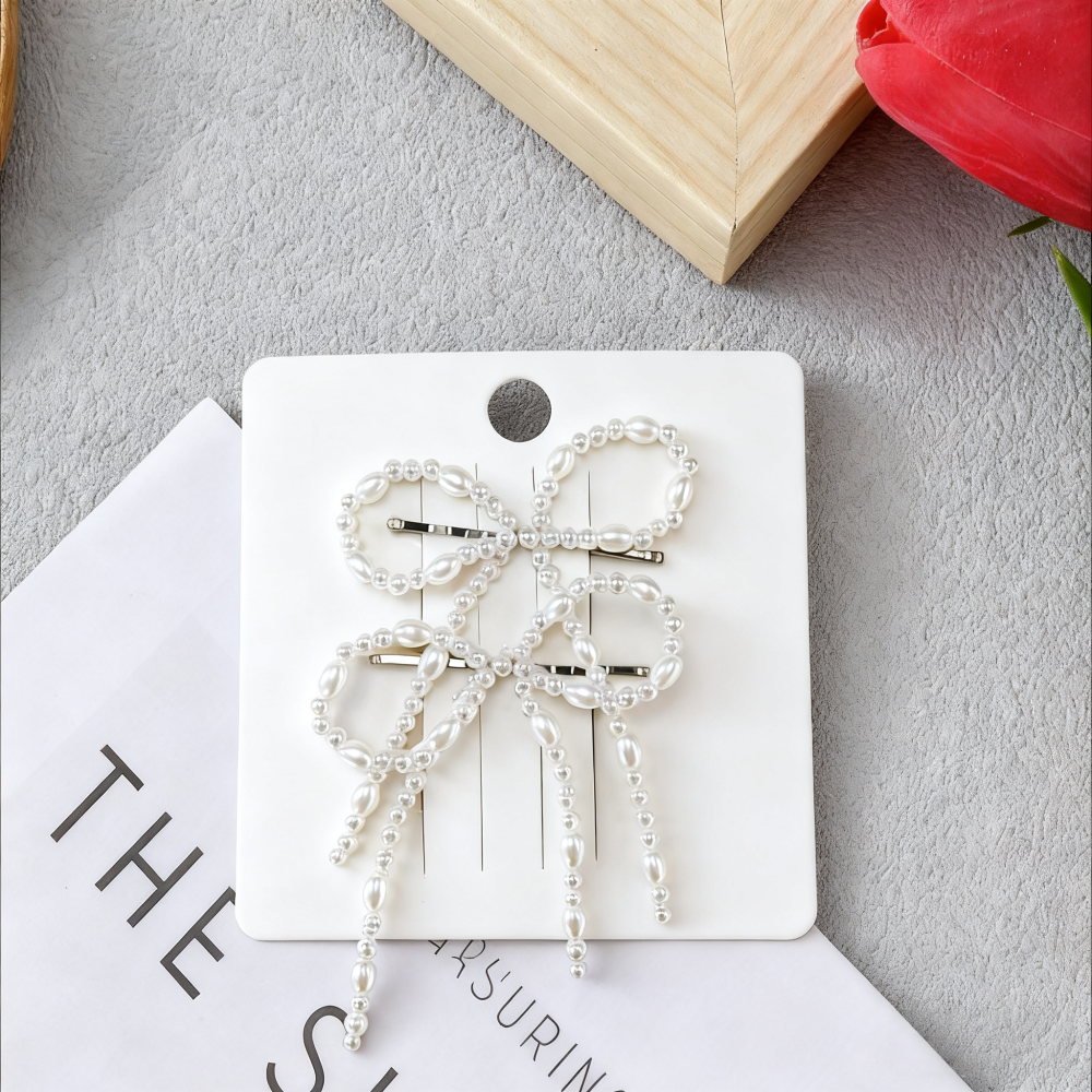 Korean Fashion Pearl Rhinestone Shining Hair Clip Luxurious Hair Accessories for Girls and Homo Sapiens Wedding Accessories